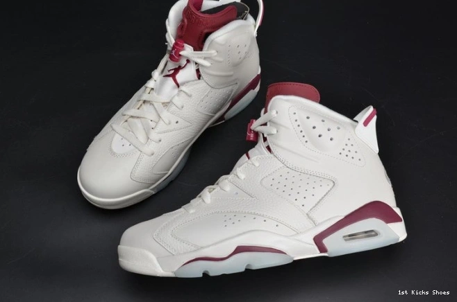 1st Kicks Maroon Jordan Retro Air 384664-116 white 6 0713